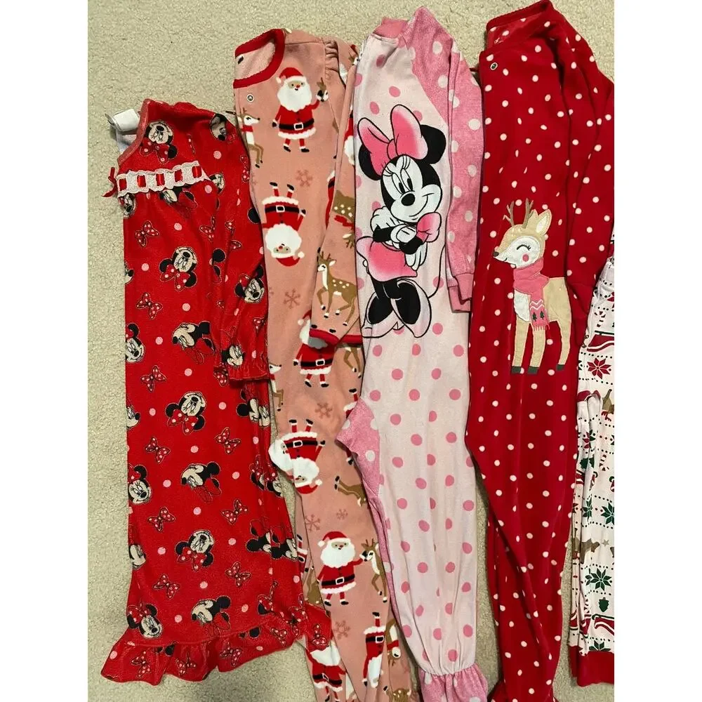 24 Pc Girls LOT Size 4-5 5-6 5T XS Clothing Dresses Tops Pjs Minnie Bluey Disney